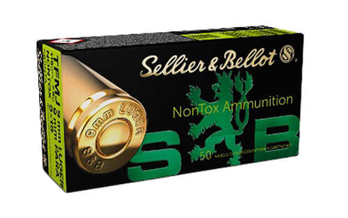 Ammunition Sellier&Bellot Pistol 9mm S&B NON TOX 9MM 115GR TFMJ 50/1000